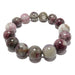 Pink Tourmaline bracelet with lush raspberry tones in round smooth beads