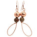 Twist Copper Loops Unakite Earrings